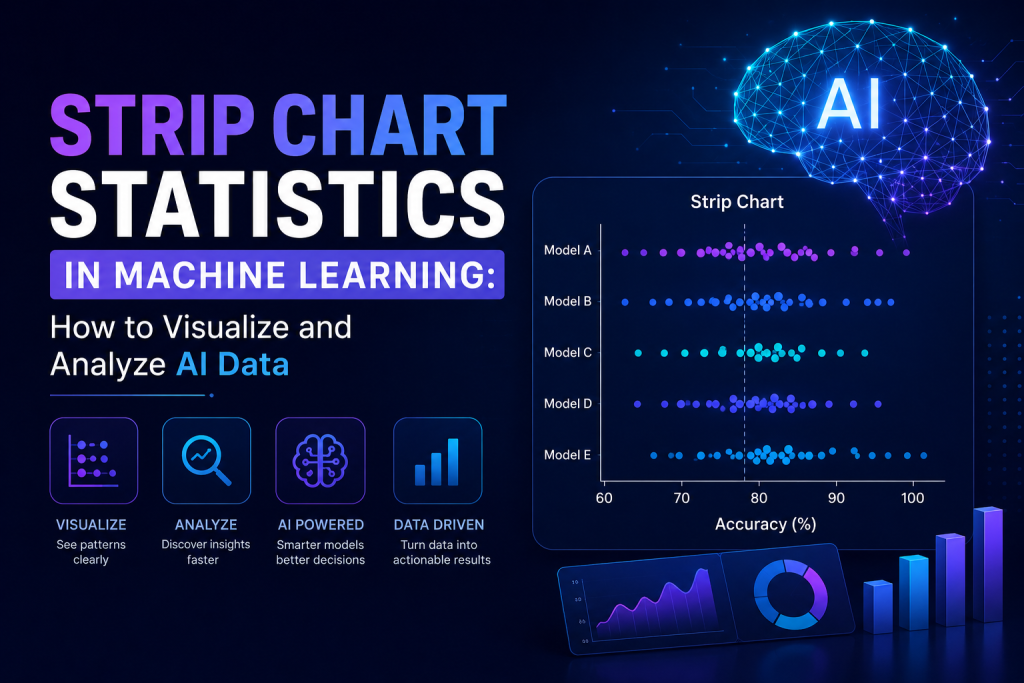Strip Chart Statistics in Machine Learning for AI Data Visualization and Analysis